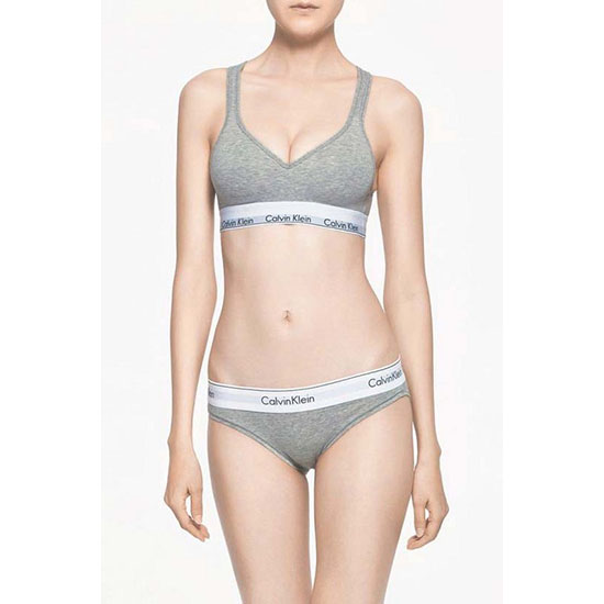 Conjunto Sujetador y Slip Calvin Klein Mujer Blanco